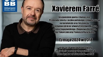 Spotkanie z dr. Xavierem Farré - poetą, tłumaczem i literaturoznawcą